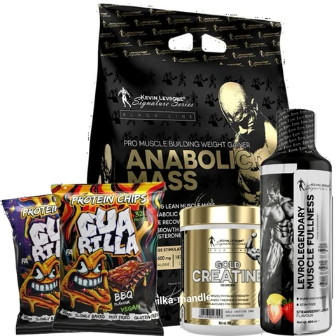 AKCE Kevin Levrone Mass 7000g + Gold Crea 300g + ZDARMA Glycerol Muscle 480ml + 2x Chips
