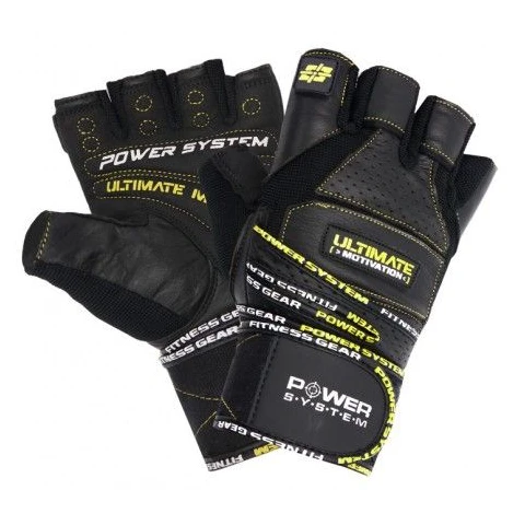 Ultimate Motivation Gloves black and yellow