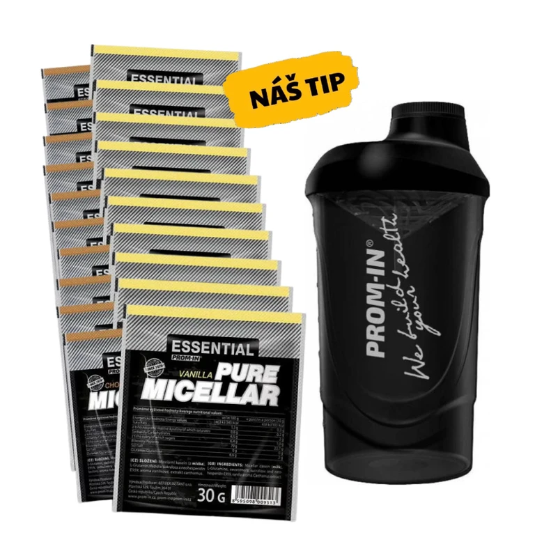 Special Offer 20x Prom-In Essential Pure Micellar 30 g + FREE Shaker 600 ml