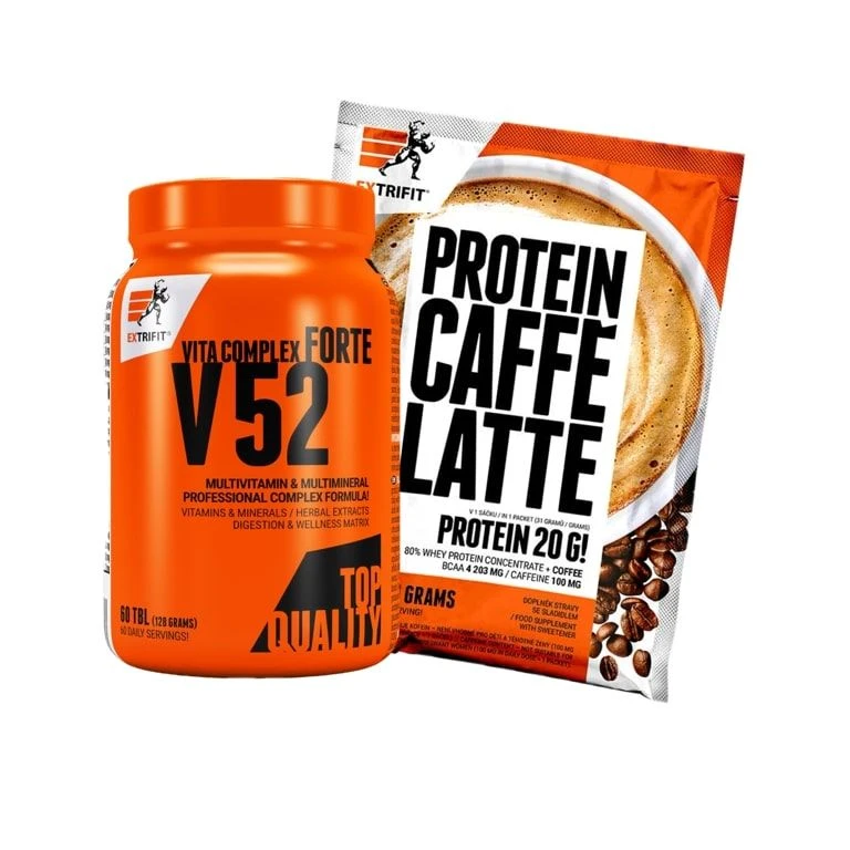 AKCE Extrifit V 52 Vita Complex Forte 60 tbl + ZDARMA Caffe Latte 31 g