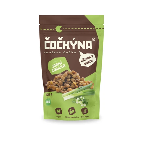 Čočkýna Smažená Čočka Bio 100 g jarní cibulka
