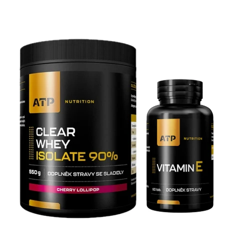 AKCE ATP Nutrition Clear Whey Isolate 90% 550 g + ZDARMA Vitamin E 60 tob