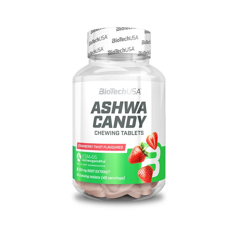 BioTech Ashwa Candy 90 tbl strawberry twist