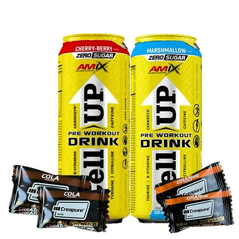 AKCE 2x Amix CellUP PreWorkout Drink 500 ml + ZDARMA 4x Creatine Creapure 1tbl