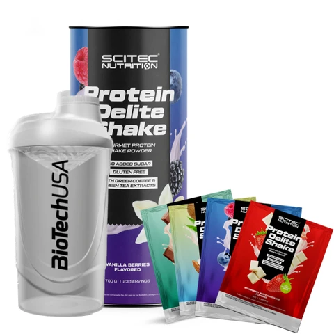 Special Offer Scitec Nutrition Protein Delite Shake 700 g + FREE Shaker 700 ml + 4x sample