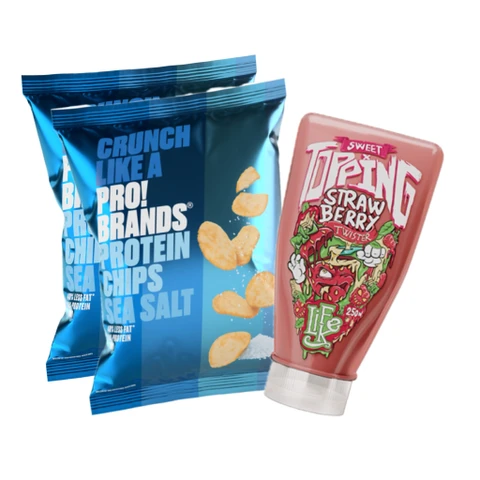 AKCE LifeLike Sweet Topping Twister 250 g strawberry + ZDARMA 2x ProBrands Chips 50 g