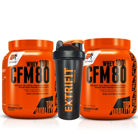 AKCE 1+1 Extrifit CFM Instant Whey 80 1000 g + ZDARMA Šejkr 600 ml