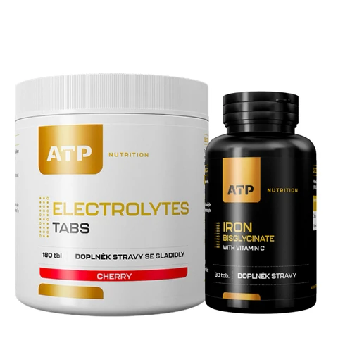 AKCE ATP Nutrition Electrolytes Tabs 180 tbl + ZDARMA Iron Bisglycinate 30 tob