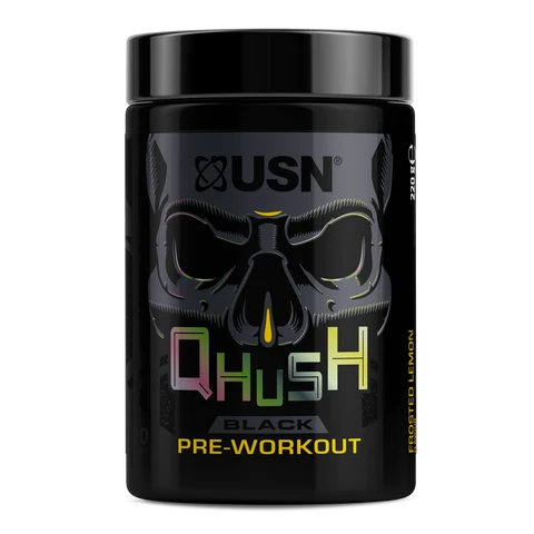 USN Qhush Black Pre - Workout 220 g frosted lemon