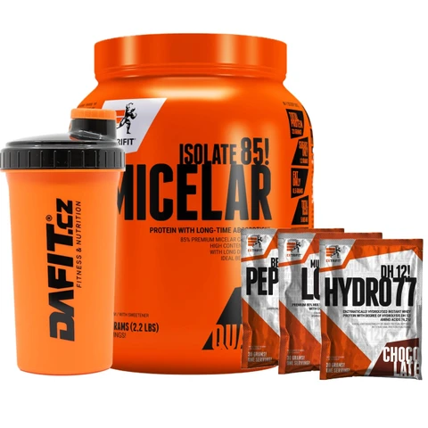 AKCE Extrifit Micelar Casein 1000 g + ZDARMA Šejkr 700 ml + 3x vzorek