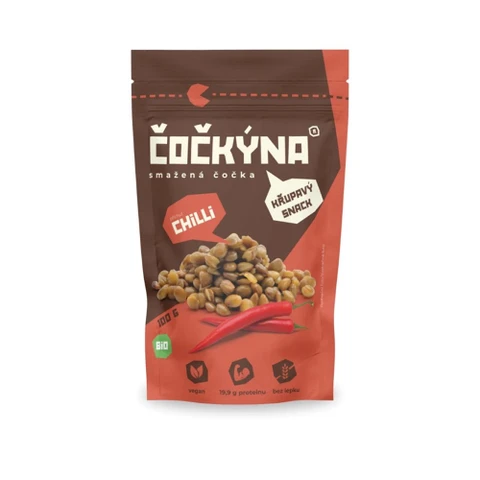Čočkýna Smažená Čočka Bio 100 g chilli