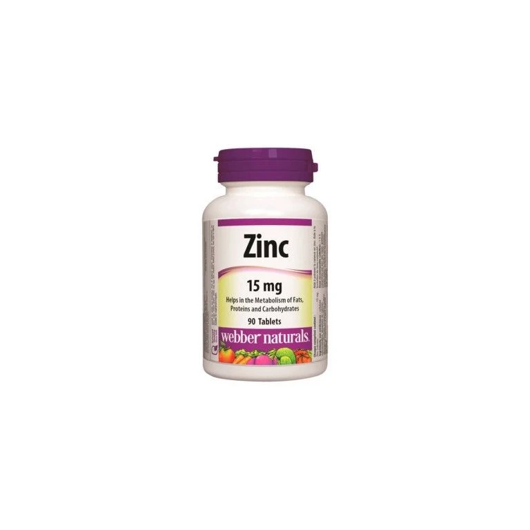 Webber Naturals Zinc 15 mg 90 tbl