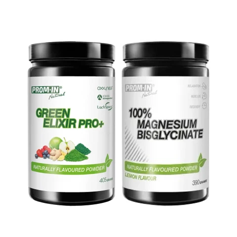 Special Offer Prom-In Green Elixir Pro+ 405g naturally + FREE Magnesium Bisglycinate 390g