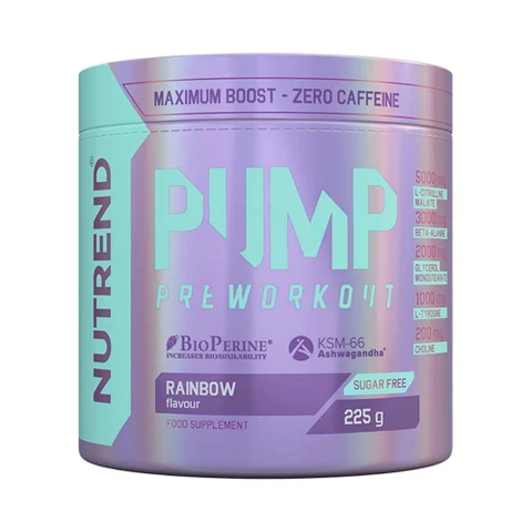 Nutrend Pump Preworkout 225 g rainbow