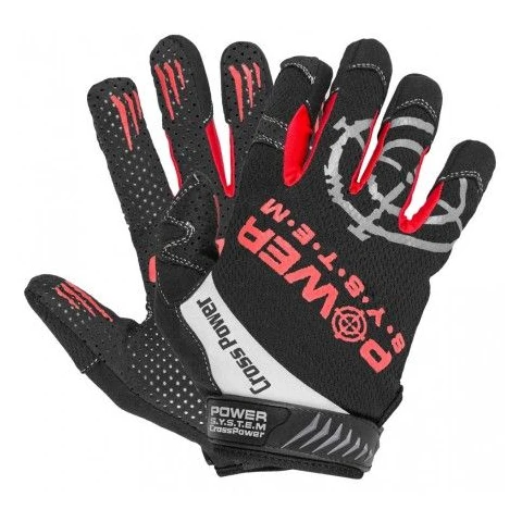 Cross Power Gloves black red
