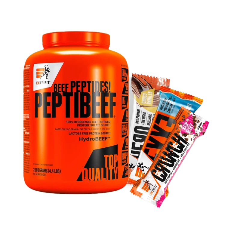AKCE Extrifit Peptibeef 2000 g + ZDARMA 3x tyčinka
