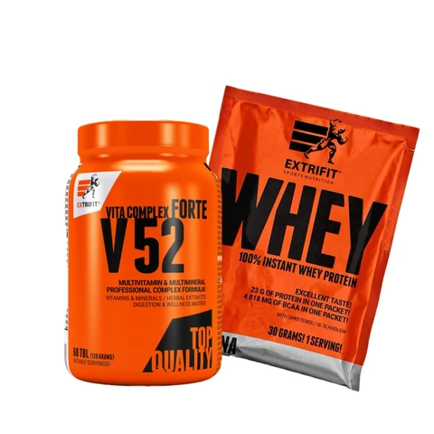 AKCE Extrifit V 52 Vita Complex Forte 60 tbl + ZDARMA 100% Whey protein 30 g