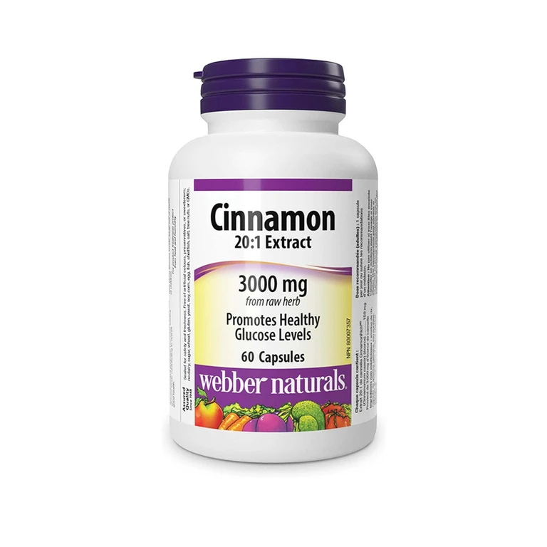 Webber Naturals Cinnamon 150 mg 60 cps