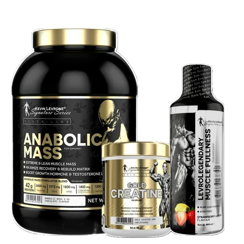 AKCE Kevin Levrone Mass 3000g + Gold Creatine 300g + ZDARMA Glycerol Muscle Fullness 480ml