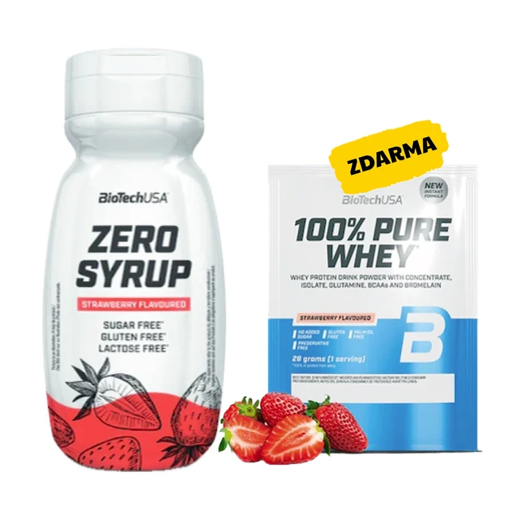 Special Offer BioTech Zero Syrup 320 ml + FREE 100% Pure Whey 28 g