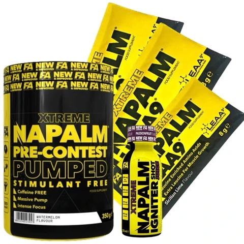 AKCE Fitness Authority Napalm Pre-Contest Pumped Stimulant Free 350 g + ZDARMA 4x vzorek