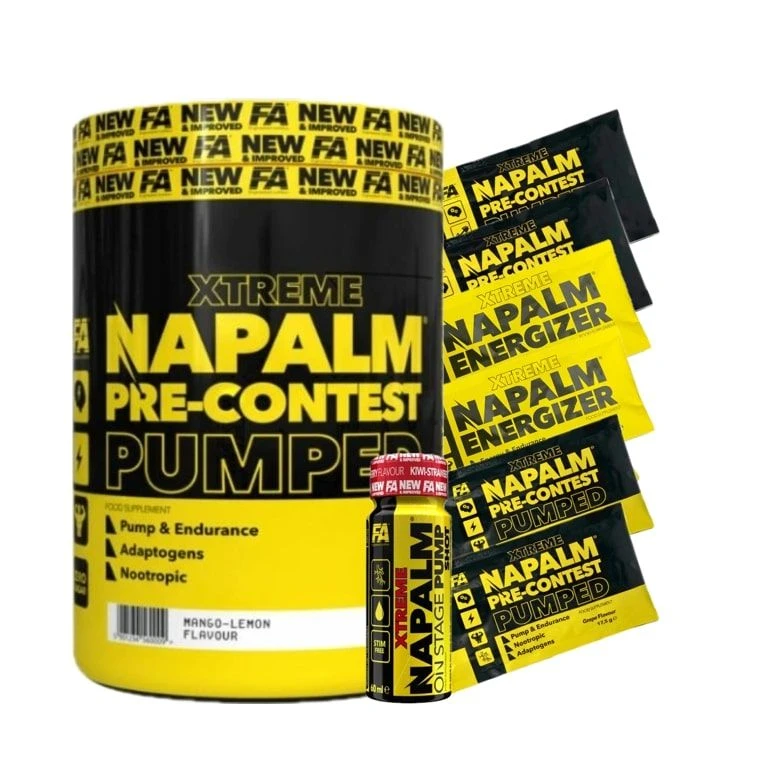 Special Offer Fitness Authority Napalm Pre-Contest Pumped 350 g + FREE 7x sample