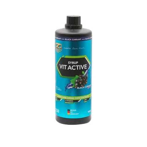 Z Konzept Vit Active Syrup Low Carb 1000 ml black currant