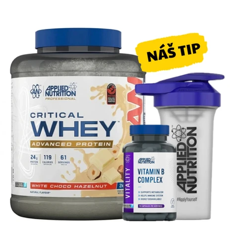 Special Offer Applied Nutrition Critical Whey Protein 2000g+FREE B Complex 90cp+ Shaker