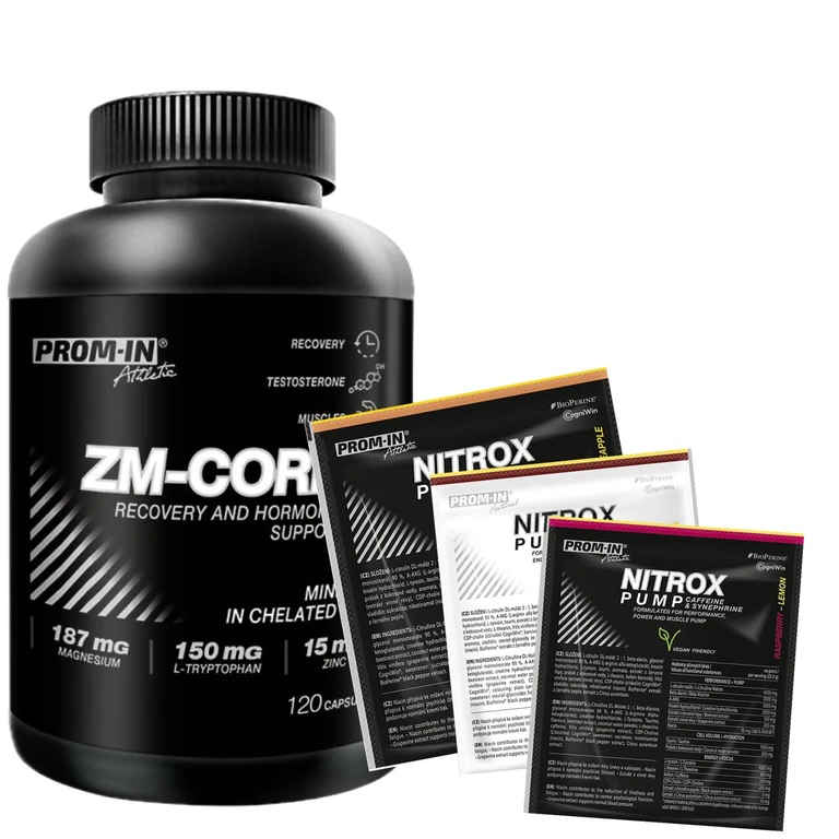 AKCE Prom-In ZM-Core 120 cps + ZDARMA 3x vzorek Nitrox