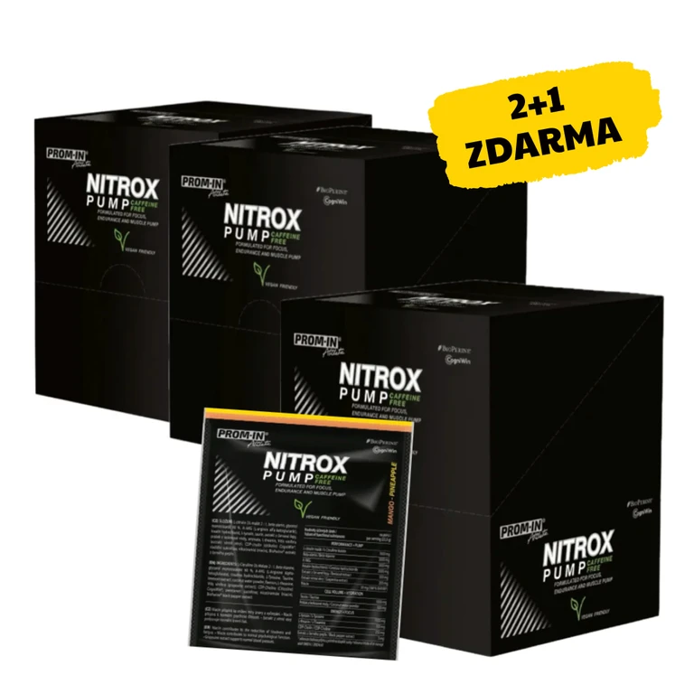 AKCE 2+1 ZDARMA Prom-In Nitrox Pump Caffeine Free 10 x 22,5 g