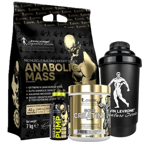 AKCE Kevin Levrone Levrone Mass 7000 g + Gold Crea 300 g + ZDARMA Šejkr 500 ml + 1x vzorek