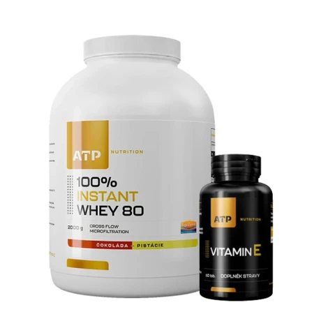 AKCE ATP Nutrition 100% Instant Whey 80 CFM 2000 g + ZDARMA Vitamin E 60 tob