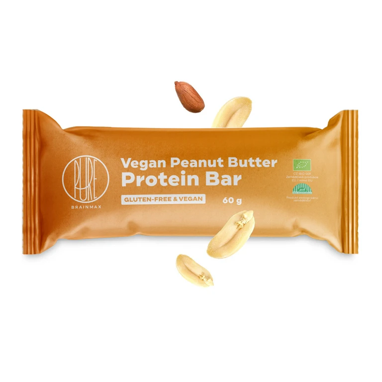 BrainMax® Pure Vegan Protein Bar 60 g peanut butter