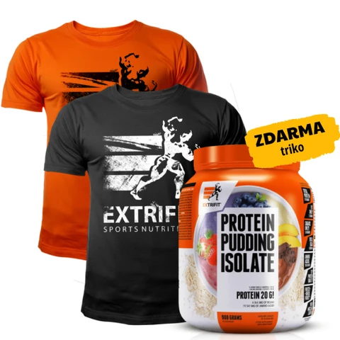 AKCE Extrifit Protein Pudding Isolate 900 g + ZDARMA Triko Extrifit