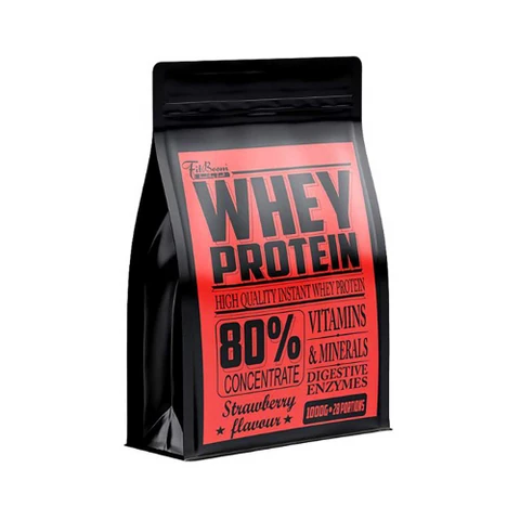 FitBoom® Whey Protein 80 % 1000 g jahoda