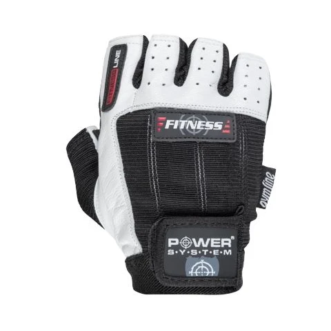 Fitness gloves white black S