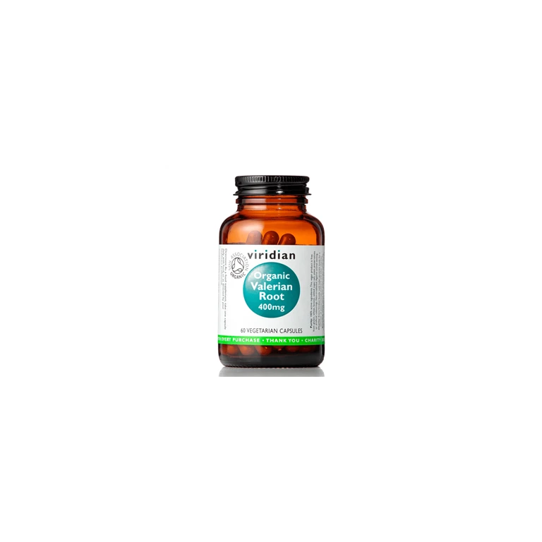 Viridian Organic Valerian Root 400 mg 60 cps