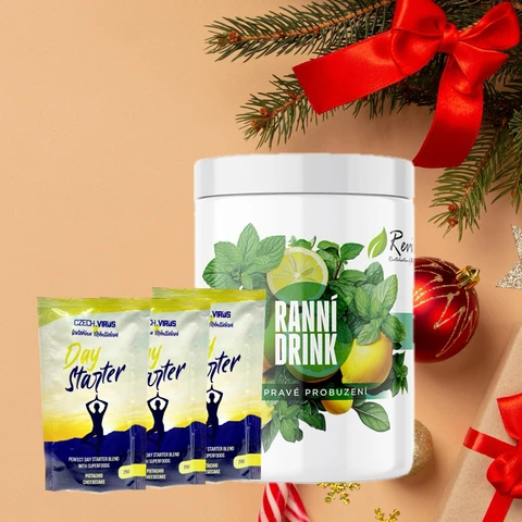 Special Offer Revix Morning Drink 250 g lemon + FREE 3x Czech Virus Day Starter 25 g