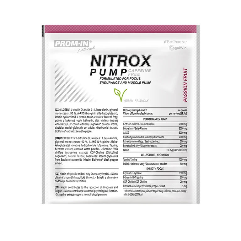 Prom-In Nitrox Pump Caffeine Free Clean 23,5 g
