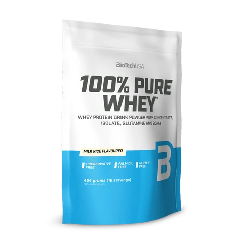 BioTech 100% Pure Whey 454 g milk rice