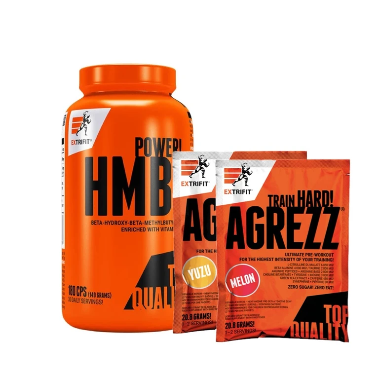AKCE Extrifit HMB Power 180 cps + ZDARMA 2x Agrezz 20,8 g