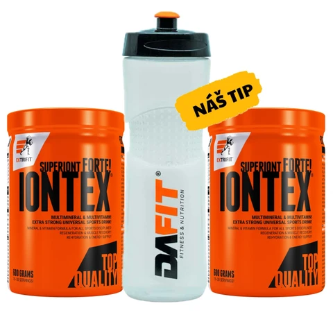 AKCE 1+1 Extrifit Iontex Forte 600 g + ZDARMA Bidon Dafit 650 ml