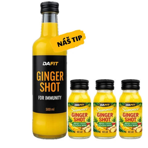AKCE Dafit Ginger Shot For Immunity 500 ml + ZDARMA 3x Summer Ginger Shot 60 ml