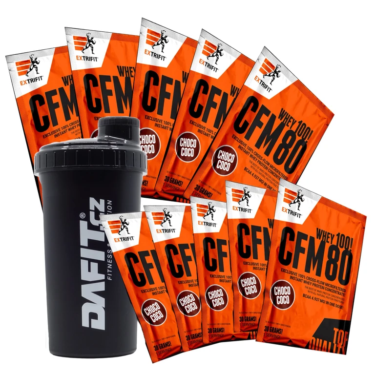 Special Offer 10x CFM Instant Whey 80 30 g + FREE Shaker Dafit 700 ml