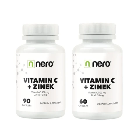 AKCE NERO Vitamin C + Zinek 90 cps + Vitamin C + Zinek 60 cps