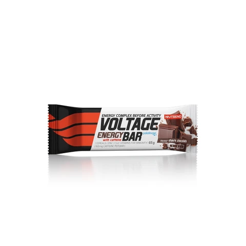 Nutrend Voltage Energy Bar 65 g dark chocolate (kofein)