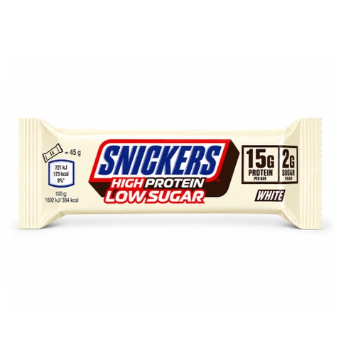 Snickers Hiprotein Low Sugar 45 g white chocolate