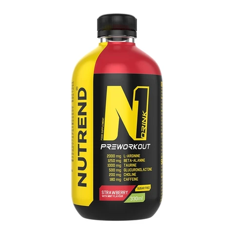 Nutrend N1 Drink Preworkout 330 ml strawberry mint