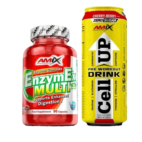 AKCE Amix EnzymEx Multi 90 cps + ZDARMA CellUP PreWorkout Drink 500 ml