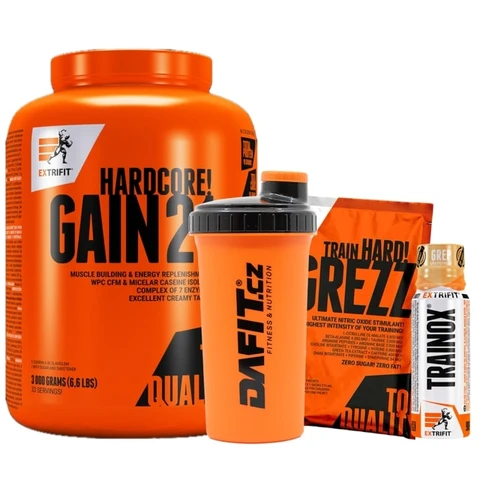 Special Offer Extrifit Hardcore Gain 21 3000 g + FREE Shaker 700 ml + 2x sample